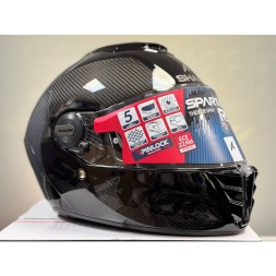 Мотошлем Shark Spartan Rs Carbon Skin, цвет Карбон/Черный