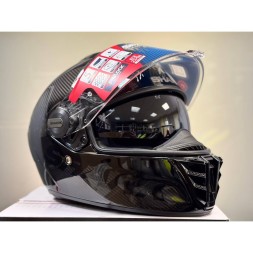 Мотошлем Shark Spartan Rs Carbon Skin, цвет Карбон/Черный