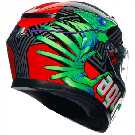 Мотошлем AGV K-3 Kamaleon Black/Red/Green