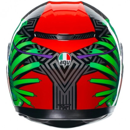 Мотошлем AGV K-3 Kamaleon Black/Red/Green