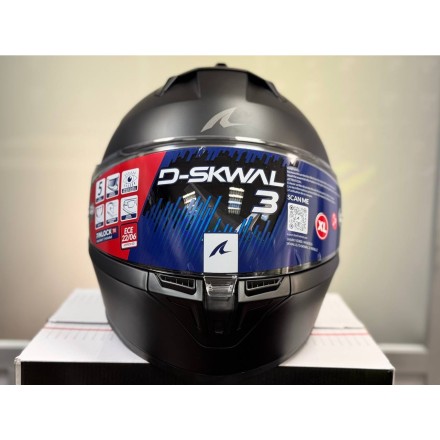 Мотошлем Shark D-skwal 3 Dark Shadow Edition Mat, цвет Черный Матовый