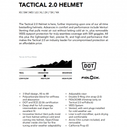 Шлем 509 Tactical 2.0 Black Gum