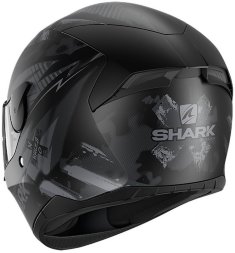 Мотошлем Shark Evo D-Skwal 2 Penxa, цвет Черный Матовый/Серый Матовый