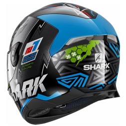 Мотошлем Shark Skwal 2 Noxxys, цвет Синий/Зеленый