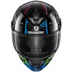 Мотошлем Shark Skwal 2 Noxxys, цвет Синий/Зеленый
