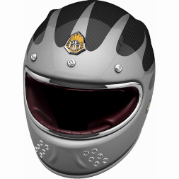 Мотошлем Guang Full Face Speedrun V.2 (Grey &amp; Carbon)