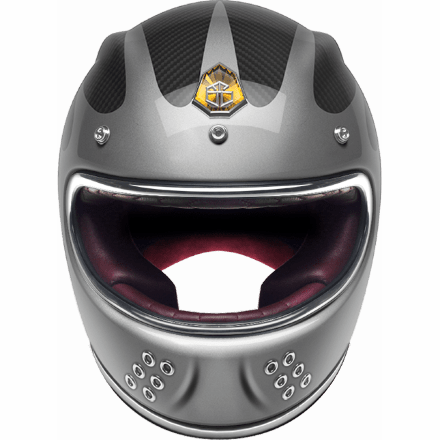 Мотошлем Guang Full Face Speedrun V.2 (Grey &amp; Carbon)