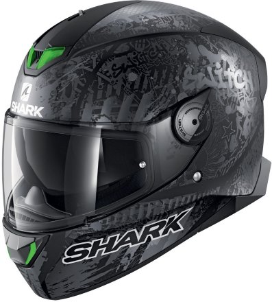 Мотошлем  Shark Skwal 2 Switch Rider, цвет Черный Матовый