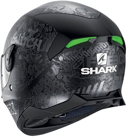 Мотошлем  Shark Skwal 2 Switch Rider, цвет Черный Матовый