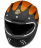Мотошлем Guang Full Face Speedrun V.2 (Carbon &amp; Tangerine)