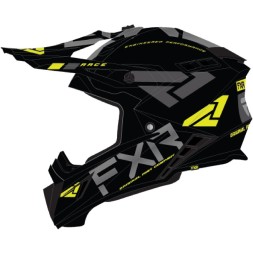 Шлем FXR Helium Carbon Hi Vis/Charcoa D-ring