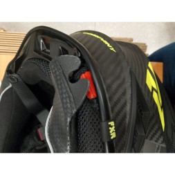 Шлем FXR Helium Carbon Hi Vis/Charcoa D-ring