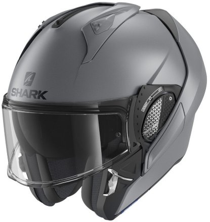 Мотошлем Shark Evo-Gt Blank, цвет Серый Матовый