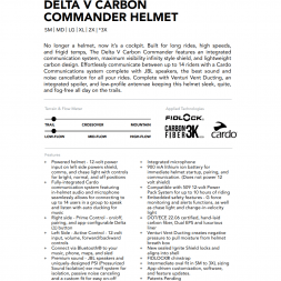Шлем 509 Delta V Carbon Commander Black Gold