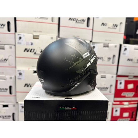 Мотошлем Scorpion Exo Combat II Xenon, цвет Черный Матовый/Серебристый