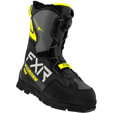 Ботинки FXR X-Cross Pro Boa Black/Hi Vis с утеплителем