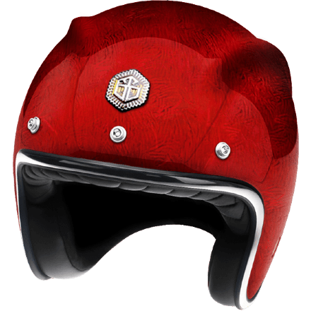 Мотошлем Guang Open Face Pacifique Red