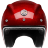 Мотошлем Guang Open Face Pacifique Red