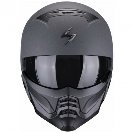 Мотошлем Scorpion Exo Combat II Graphite, цвет Серый