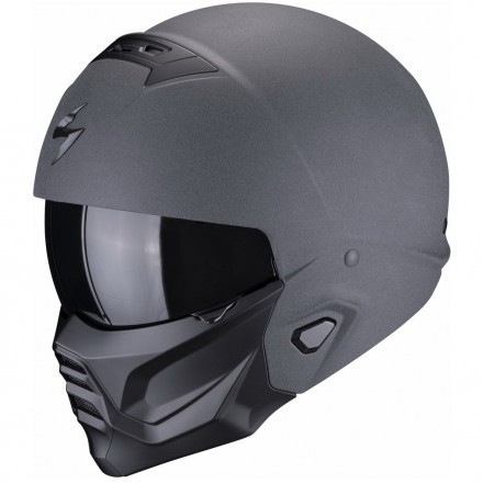 Мотошлем Scorpion Exo Combat II Graphite, цвет Серый