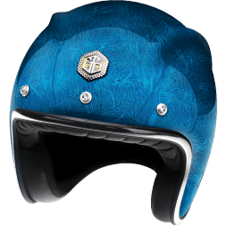 Мотошлем Guang Open Face Pacifique Blue