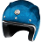 Мотошлем Guang Open Face Pacifique Blue