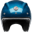 Мотошлем Guang Open Face Pacifique Blue