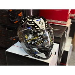  Мотошлем Scorpion Exo-520 Evo Air Ranka, цвет Черный/Белый/Синий