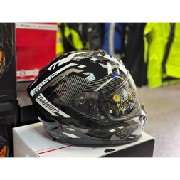  Мотошлем Scorpion Exo-520 Evo Air Ranka, цвет Черный/Белый/Синий