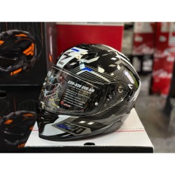  Мотошлем Scorpion Exo-520 Evo Air Ranka, цвет Черный/Белый/Синий