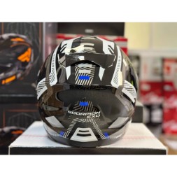  Мотошлем Scorpion Exo-520 Evo Air Ranka, цвет Черный/Белый/Синий