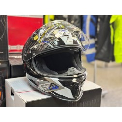  Мотошлем Scorpion Exo-520 Evo Air Ranka, цвет Черный/Белый/Синий