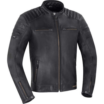 Куртка кожаная Segura Stripe Black Edition, цвет Черный