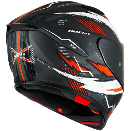Мотошлем SUOMY TRACK-1 404, цвет Черный 