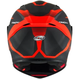 Мотошлем SUOMY TRACK-1 REACTION, цвет Черный Матовый/Красный