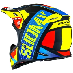 Мотошлем SUOMY X-WING AMPED, цвет Черный/Синий