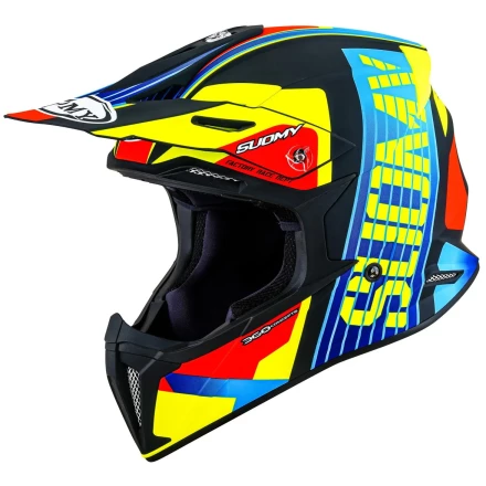 Мотошлем SUOMY X-WING AMPED, цвет Черный/Синий