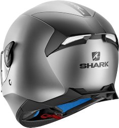 Мотошлем Shark Skwal 2 Blank Led, цвет Серый Матовый