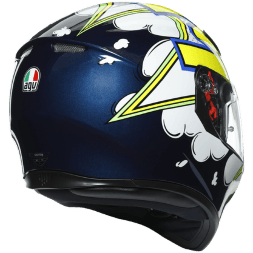 Мотошлем AGV K-3 SV Multi Bubble Blue/White/Yellow Fluo 