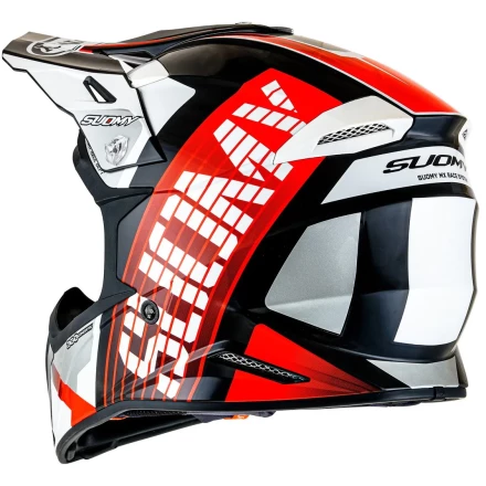 Мотошлем SUOMY X-WING AMPED, цвет Черный/Красный