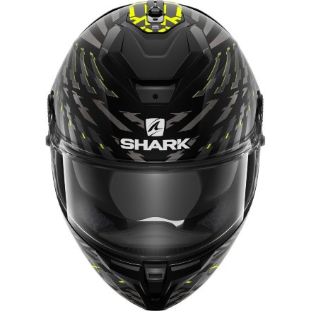 Мотошлем Shark Spartan GT E-Brake Bcl. Micr., цвет Матовый Черный/Серый/Желтый