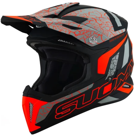Мотошлем SUOMY X-WING REEL, цвет Оранжевый Матовый