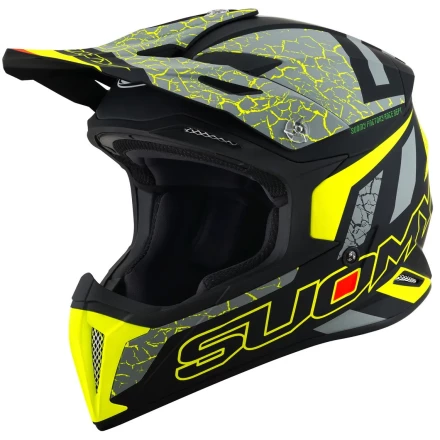 Мотошлем SUOMY X-WING REEL, цвет Желтый Матовый