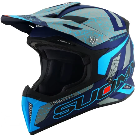 Мотошлем SUOMY X-WING REEL, цвет Синий Матовый