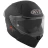 Мотошлем KYT R2R PLAIN, цвет Черный Матовый