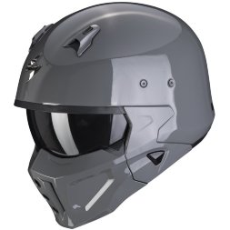 Мотошлем Scorpion Exo Covert-X Solid, цвет Серый