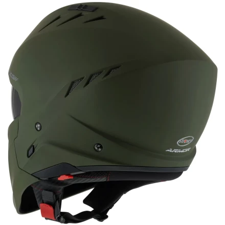 Мотошлем Suomy ARMOR PLAIN, цвет Зеленый Матовый