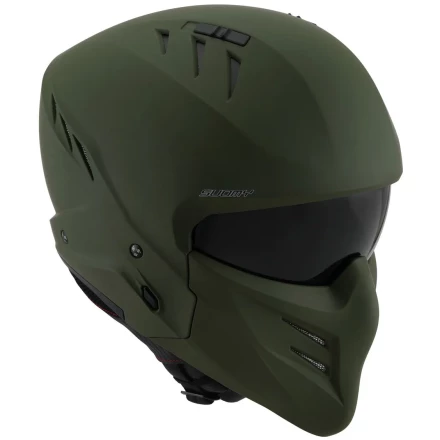 Мотошлем Suomy ARMOR PLAIN, цвет Зеленый Матовый