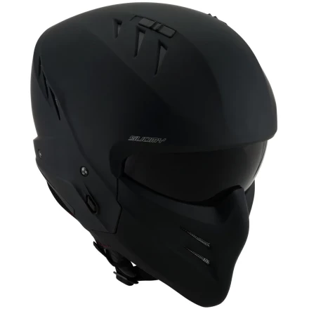 Мотошлем Suomy ARMOR PLAIN, цвет Черный Матовый