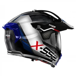 Мотошлем Nolan X-552 Ultra Carbon Dinamo N-Com 024, Carbon Blue/White/Red/Glossy Black 